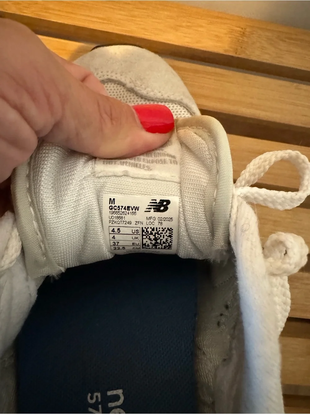 New Balance White and Grey Low-Top Sneakers